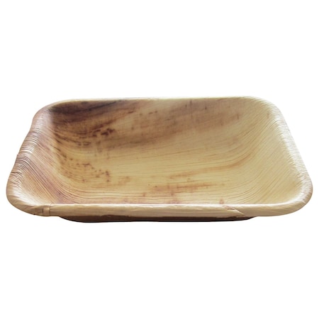 Abena Plates, Rectangle, Eco-Friendly Palm Leaves, Medium - 6.3" x 5" 132372
